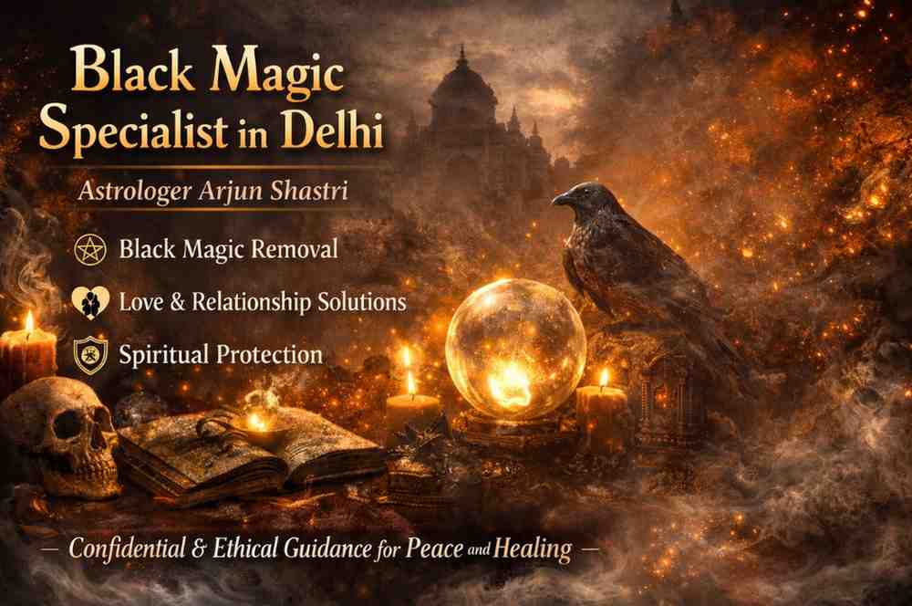 Black Magic Specialist in Delhi – Trusted Spiritual Guidance by Astrologer Arjun Shastri