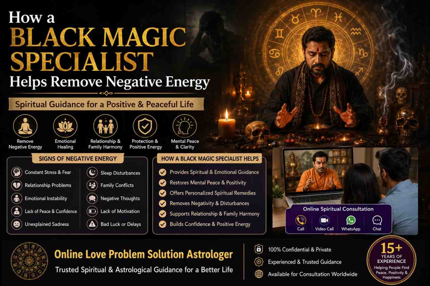 How a Black Magic Specialist Helps Remove Negative Energy