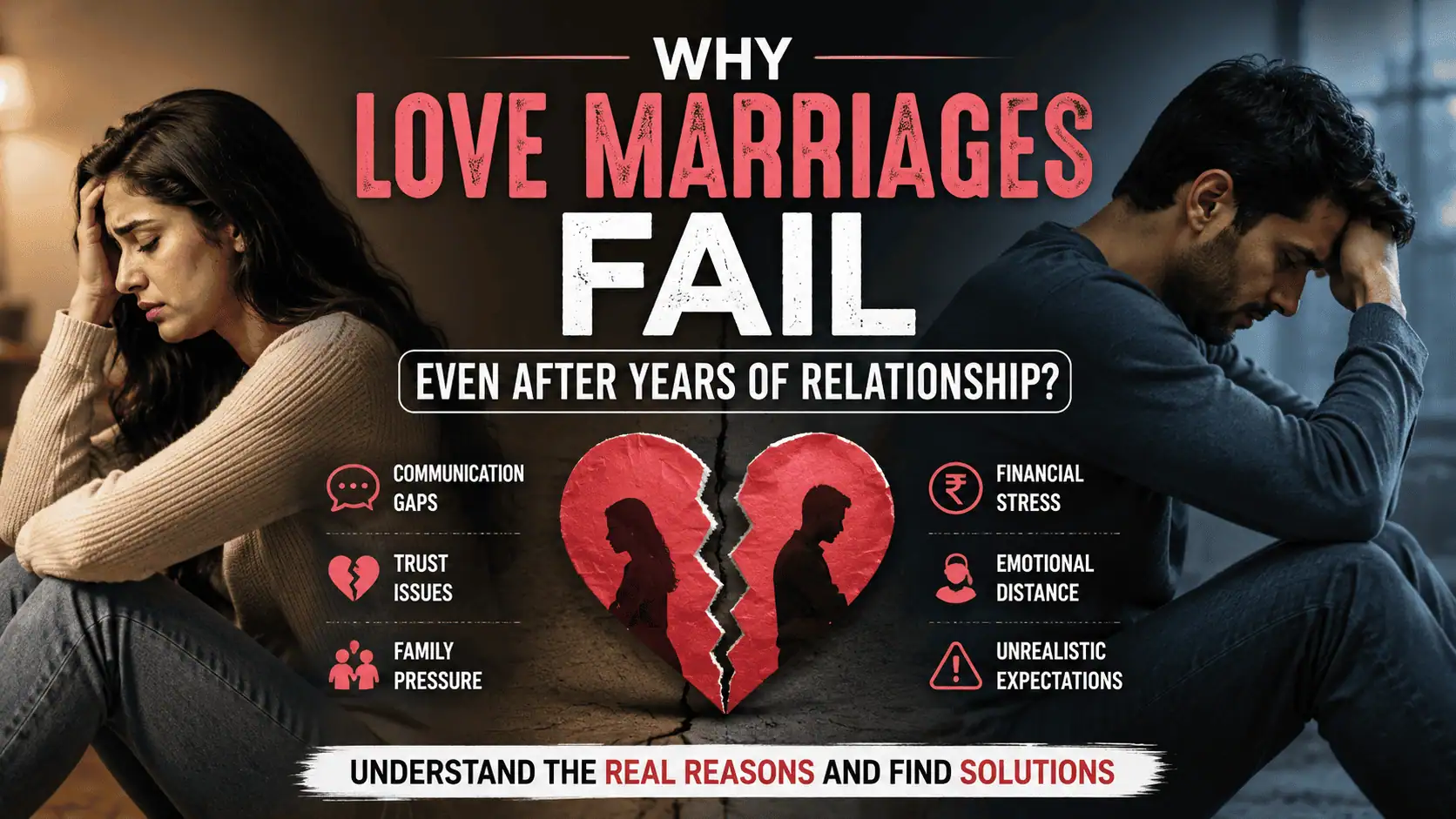 Why Love Marriages Fail Even After Years of Relationship: Common Reasons and Practical Solutions